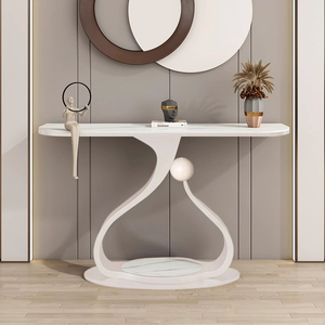 Table <span class=keywords><strong>console</strong></span> de luxe moderne en métal Rock Board pour décor de couloir et <span class=keywords><strong>bureau</strong></span> <span class=keywords><strong>console</strong></span> pour salon chambre villa hôtel - Product Image 6