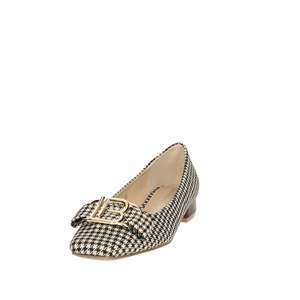 Laura Biagiotti Women's Ballerinas Brown 37 Houndstooth Pattern <b>Flats</b> - Product Image 6
