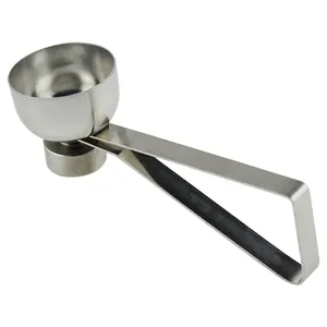 Stainless Steel Egg Cracker Separator for Raw, Soft or Hard Boiled Egg