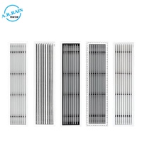 Diffuseur linéaire moderne en plastique ABS - Grille d'aération silencieuse pour systèmes CVC, idéale pour salons et bâtiments commerciaux