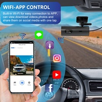 Nouvelle mini voiture boîte noire caméra de tableau de bord HD double objectif voiture dvr dashcam wifi 4K avant et arrière doble camara 4k + 1080P wifi 4k dash cam