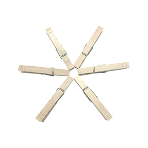 Customized Logo 8.4CM Birch Wooden Fashionable Decorative <b>Spring</b> Clothes Pegs for Living Room Use - Product Image 2