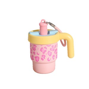 316 Stainless Steel Insulated <b>Mug</b> Leopard Print <b>Large</b> Capacity Portable Travel Coffee Cup With Carrying Strap - Product Image 5