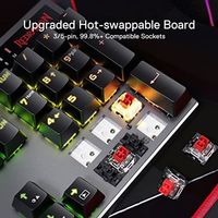 Clavier de jeu mécanique sans fil RGB OEM ODM K556 PRO 104 touches en aluminium, connectivité Tri-mode BT2.4GHz USB-C, performances stables
