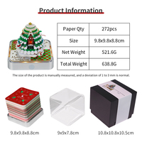 Bloc-notes Cube bricolage papier artisanat arbre de noël avec calendrier cadeau ensemble Notes magiques personnalisé 3D bloc-notes pour livraison directe