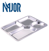 Assiettes Thali en acier inoxydable indien personnalisées, plats, boîte à lunch, plateau alimentaire pour le déjeuner et le dîner