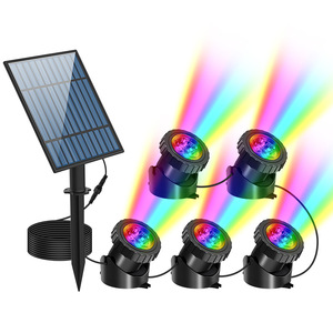Lampes solaires transfrontalières pour <span class=keywords><strong>piscine</strong></span>, éclairage paysager extérieur, lampes sous-marines rechargeables, télécommande, étanches <span class=keywords><strong>IP67</strong></span> - Product Image 1