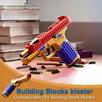 EPT Kit de Modelo de Pistola de Juguete de Bloques de Construcción DIY, Lanza Bloques, Juguete de Montaje y Exhibición, Regalo para Niños de 6+ Años