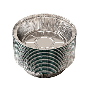 Disposable Aluminum <b>Foil</b> <b>Trays</b> For Air Fryer Oven <b>Baking</b> Cooking Family Use 120mm Diameter - Product Image 1