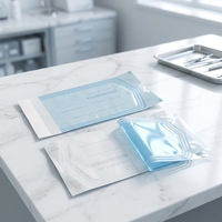 Kits dentaires certifiés CE, sachets autoclavables thermoscellables avec fermeture auto-adhésive, disponibles en plusieurs tailles