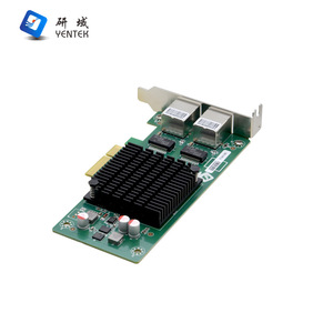 Tarjeta de red Yanyu G802 Dual Gigabit Ethernet PCIE x4 para uso industrial en escritorio - Product Image 1