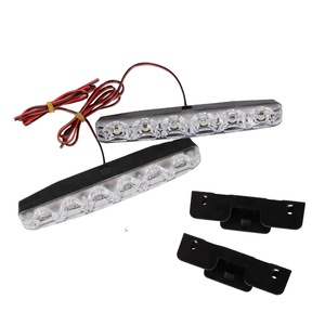 Feu antibrouillard <span class=keywords><strong>led</strong></span> universel, puces 5050, 6 SMD DRL, <span class=keywords><strong>12</strong></span> v, accessoires pour <span class=keywords><strong>automobile</strong></span>, lampe de jour - Product Image 1