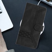 Étui portefeuille en cuir PU gaufré, coque antichoc intégrale avec porte-cartes et béquille pour ITEL A100C/A200 4G/CITY 200