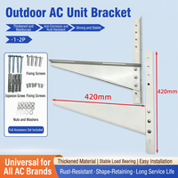 Support de montage pour compresseur de climatiseur split 1-3P 5P, taille 420*420mm, support de climatiseur haute résistance pour fenêtre