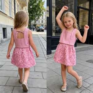 Vêtements pour enfants en gros, boutique de vêtements pour enfants, ensemble de 2 pièces, ensembles de vêtements d'été pour filles - Product Image 3