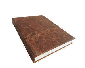 Carnet de notes classique en cuir Tan, couverture rigide, avec papier recyclé fait main, pour la planification scolaire et les notes professionnelles - Product Image 5