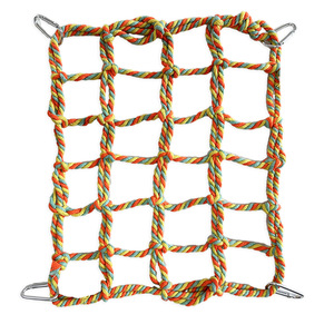 Gabbia per Piccoli Animali, Rete Colorata Intrecciata per Hampa, Scoiattolo, Pappagallo, Giocattolo per Uccelli, Amaca Multifunzionale - Product Image 2