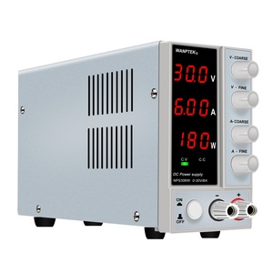 WANPTEK Alimentatore da Banco DC Regolabile 30V 6A, Display LED a 3 Cifre, per Riparazioni, Laboratori, Design, Scuole, Test, Elettroplaccatura, Ricarica, NPS306W - Product Image 4