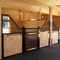 Écurie pour chevaux de qualité supérieure avec structure en acier et porte d'écurie, sans soudure requise, pour ferme équine