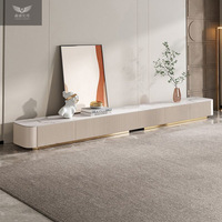 Meuble TV moderne en bois avec rangement pour salon, installation au sol