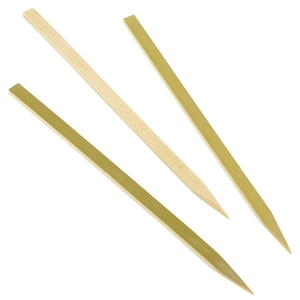 Eco-Friendly Natural Bamboo <strong>Barbecue</strong> Flat Skewers Disposable Bamboo Skewers, Skewers <strong>Barbecue</strong> Long Handle Charcoal Grill Type - Product Image 3