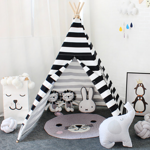 Casa de juego niño Casa de lona de algodón tipi <span class=keywords><strong>indio</strong></span> Inicio> comparar Producto> polos tienda playa caña tipi - Product Image 2