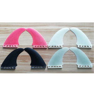 Juego de Aletas Dobles Verticales Hechas a Mano para <span class=keywords><strong>Tabla</strong></span> de <span class=keywords><strong>Surf</strong></span> Longboard de Fibra de Vidrio, Aletas Dobles de <span class=keywords><strong>Quilla</strong></span> - Product Image 2