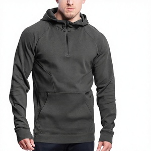 Sudadera Deportiva de Forro Polar para Hombre, Primavera/Verano, Cuello Alto con Media Cremallera, Manga Larga, con Bolsillos, de Alta Calidad - Product Image 3