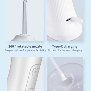 Limpiador Dental Eléctrico Portátil Recargable Multifuncional con 4 Boquillas, Controlado por Aplicación, Inalámbrico, Inteligente, Dispositivo de Irrigación Bucal IPX7 - Product Image 2