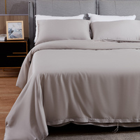 Drap de lit nordique doux en tissu 100% bambou avec housse de couette