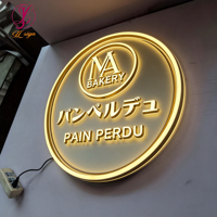 Letrero LED Personalizado de Fábrica, Logotipo Comercial, Letras LED Metálicas 3D, Letrero Metálico Iluminado para Publicidad