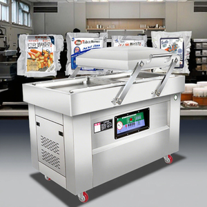 Machine à vide à double chambre R-Pack One-Touch pour la conservation des aliments et la prévention de l'oxydation, en acier inoxydable, double compartiment, à commande tactile - Product Image 1