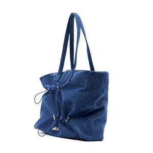 Bolso de Mano YIEYIE de Gran Capacidad, Estilo Casual para Compras Diarias, con Cierre, en Mezclilla Índigo, Marca Original, Listo para Venta al Público - Product Image 3