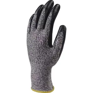 5. Grade Anti Cutting Gloves Cotton Embossed Latex Laminated Gloves Anti Cut Knitted Industrial Work Glove