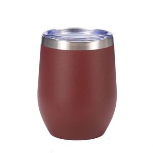 304 Food Safe Stainless Steel Interior Wine Cup With Lid 350Ml Stemless Modern Design <b>Christmas</b> <b>Gift</b> Idea ASM09 - Product Image 1