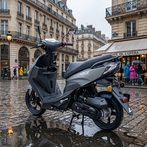 Venta al por mayor de scooters de gasolina baratos, ciclomotores de 120cc, <span class=keywords><strong>49cc</strong></span> con motor sin escobillas y freno de disco para adultos, 50cc, 125cc, >80km/h - Product Image 5