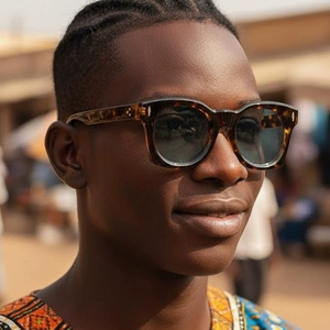Nouvelles lunettes <span class=keywords><strong>de</strong></span> soleil rétro <span class=keywords><strong>rouges</strong></span> à motif léopard pour femmes, monture épaisse avec rivets, design vintage, verres dégradés, pour hommes et femmes - Product Image 4