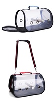 Sac de transport pour oiseaux de compagnie, sac de transport pour perroquets, sac de transport léger approuvé par les compagnies aériennes, personnalisable, transparent, respirant, avec filet en maille