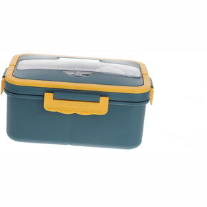 Hot Sale Stocked Eco-Friendly BPA Free Dishwasher Safe Plant Pattern Stainless Steel Plastic Microwaveable Bento <b>Lunch</b> Box - Product Image 1