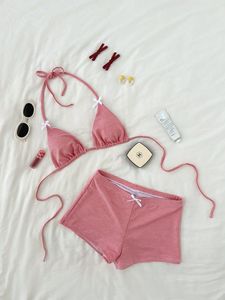 Ensemble <span class=keywords><strong>de</strong></span> bikini à nœud papillon, <span class=keywords><strong>maillot</strong></span> <span class=keywords><strong>de</strong></span> <span class=keywords><strong>bain</strong></span> sexy à <span class=keywords><strong>taille</strong></span> <span class=keywords><strong>haute</strong></span> pour femmes - Product Image 6