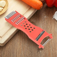 Éplucheur et râpe à ail multifonctionnel en acier inoxydable pour cuisine, outil manuel pour éplucher les fruits et légumes