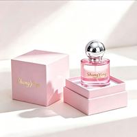 Flacon de parfum vide de luxe en verre 30ml/50ml/100ml, finition mate, couleur personnalisée rose, flacon de rangement, MOQ 100 pièces