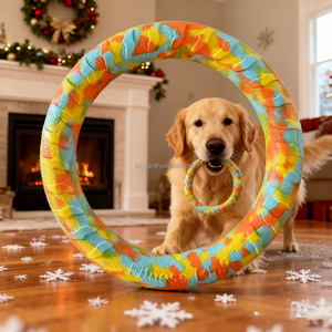 Offre Spéciale : Anneau de traction pour chien en mousse EVA de 29 cm, personnalisable, interactif, résistant aux morsures, jouet à mâcher pour animaux de compagnie, pour la dentition, le mastication et le tirage - Product Image 2