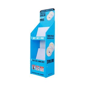 Soporte de exhibición de productos de cartón corrugado de 2 capas con diseño personalizado Estante de exhibición de cartón de papel de pie - Product Image 1