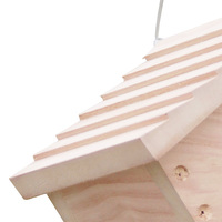 Nichoir d'extérieur en bois pour oiseaux, cages à perroquets, abri pour oiseaux bleus, nichoir en pin FSC, maison à oiseaux en bois personnalisée, vente en gros