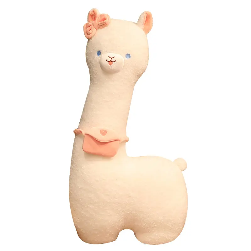 Cute Alpaca Plush Toy Llama Stuffed Animal Large 18" Doll Plushie Hug Pillow Soft Fluffy Cushion Super Christmas Valentine Gift