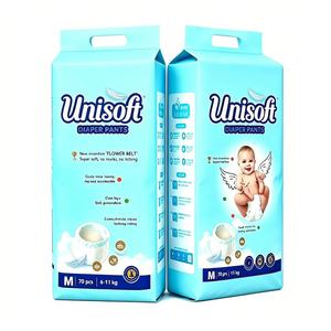 Pañales Desechables Impresos para Bebé con Prevención de Fugas 3D, Superficie Seca, Absorción Rápida, Pañales de Algodón Puro para Bebé OEM - Product Image 1