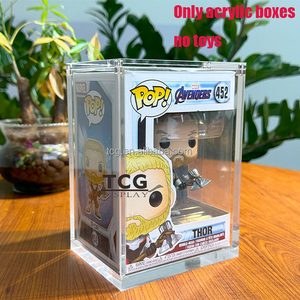 กล่องอะคริลิคใส TCG สำหรับฟิกเกอร์อนิเมะ <span class=keywords><strong>Funko</strong></span> <span class=keywords><strong>Pop</strong></span> วันพีซ ซอร์โร ลอว์ ลูฟี่ สำหรับจัดแสดงสะสม  กล่องอะคริลิคเท่านั้น ฝาปิดแม่เหล็ก - Product Image 4