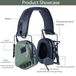 Casque d'écoute en gros, réduction du bruit pour <span class=keywords><strong>Kenwood</strong></span> Baofeng talkie-walkie casque de <span class=keywords><strong>chasse</strong></span> <span class=keywords><strong>Radio</strong></span> casque tactique - Product Image 6