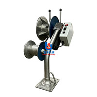 Treuil hydraulique électrique 12V/24V pour la pêche en bateau avec câble en acier inoxydable et treuil pour filet métallique